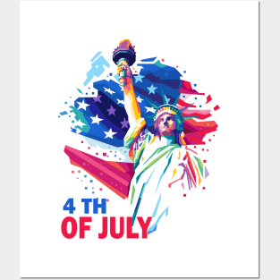 4th of july Posters and Art